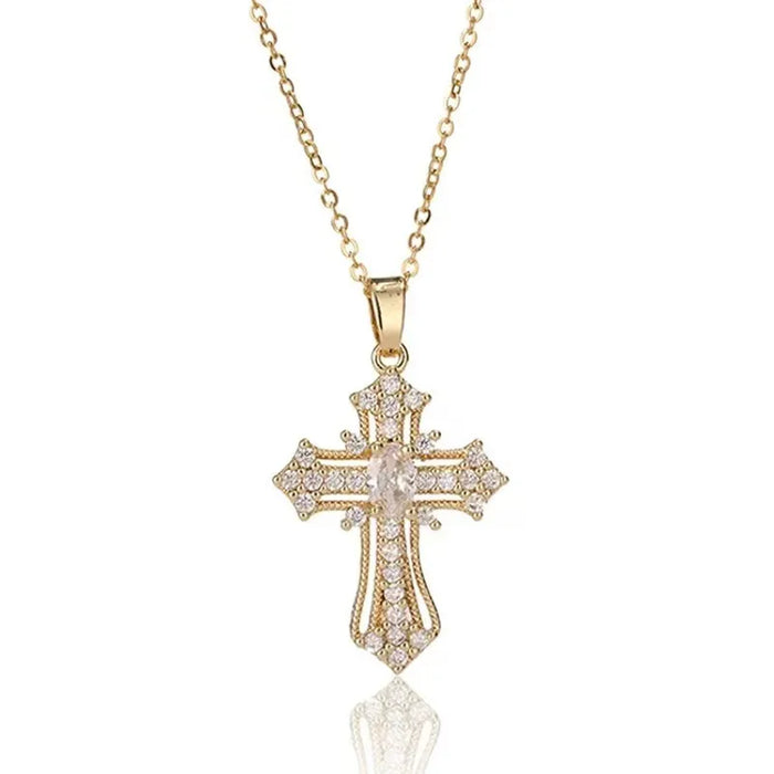 Sparkly Cross Necklace