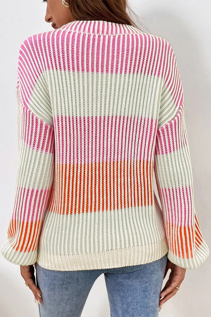 *WEBSITE EXCLUSIVE* Colorblock Knit Sweater