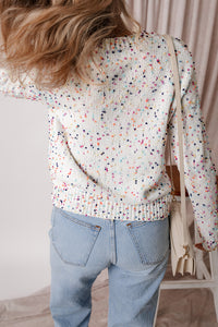 *WEBSITE EXCLUSIVE*  Sabrina Confetti Knit Cropped Cardigan