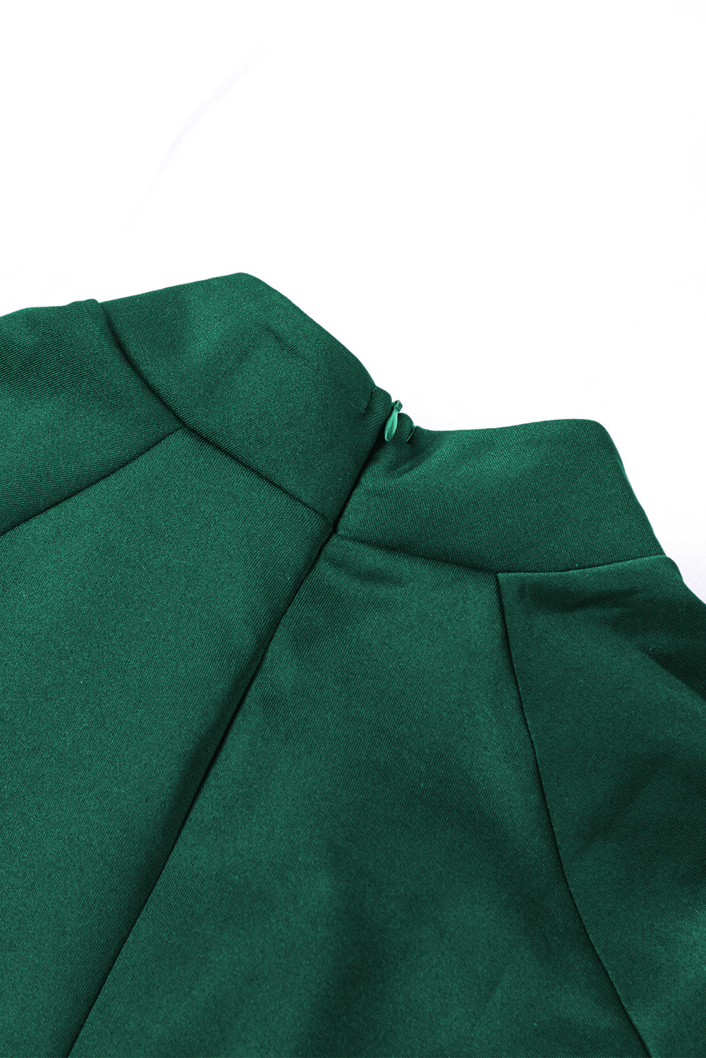 *Website Exclusive * Green Asymmetric Peplum Style Bow Dress