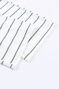 *WEBSITE EXCLUSIVE* White Striped Pajama Set