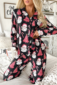 *WEBSITE EXCLUSIVE* Black Christmas Santa Pajamas