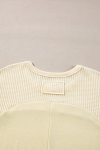 *WEBSITE EXCLUSIVE* Beige Thermal Long Sleeve Top