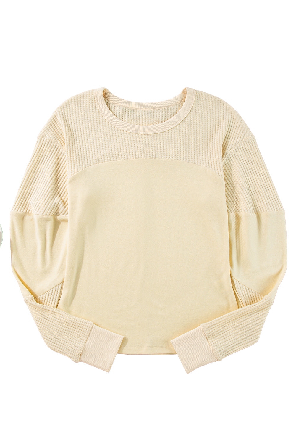 *WEBSITE EXCLUSIVE* Beige Thermal Long Sleeve Top