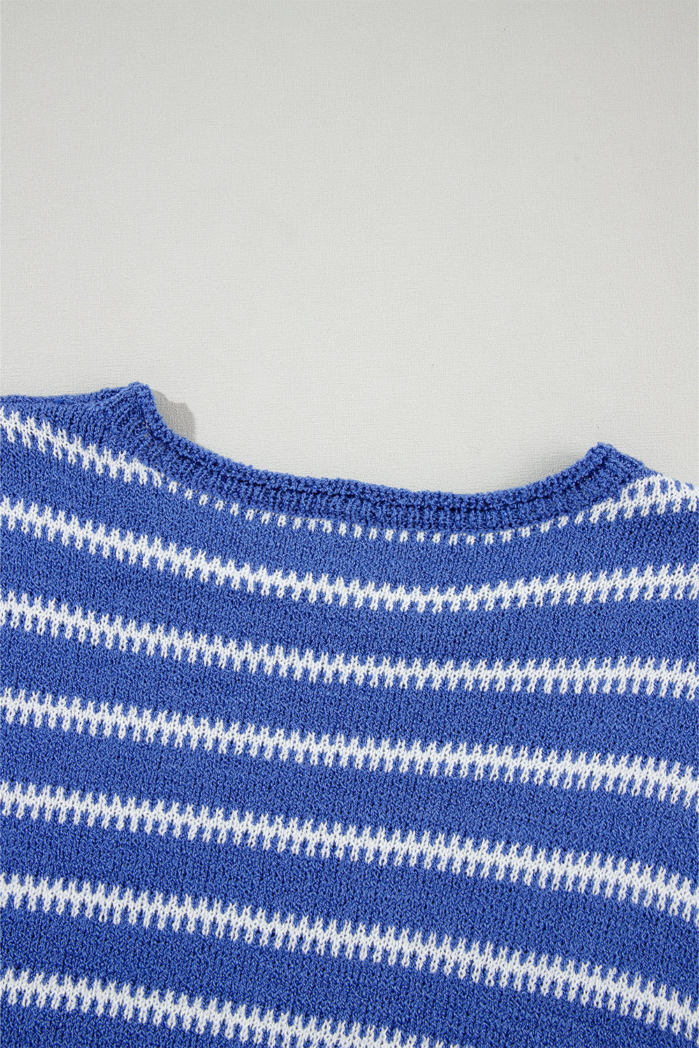 *WEBSITE EXCLUSIVE*  Aria Stripe Round Neck Drop Shoulder Sweater