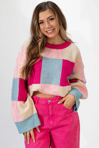 *WEBSITE EXCLUSIVE* Color Block Sweater