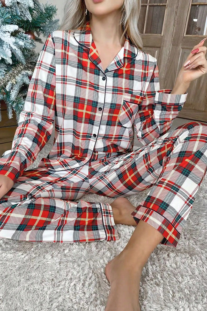 *WEBSITE EXCLUSIVE* Red Christmas Plaid Pajamas