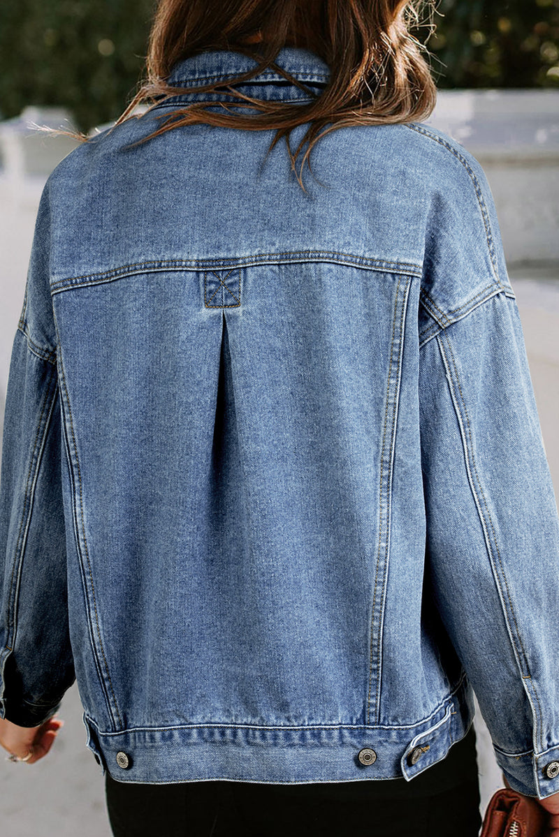 *WEBSITE EXCLUSIVE* Emma Oversized Pocketed Denim Jacket