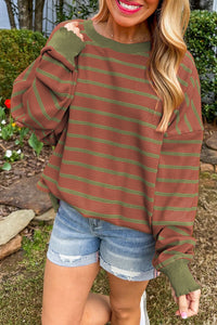 *WEBSITE EXCLUSIVE* Birdie Stripe Loose Sweater