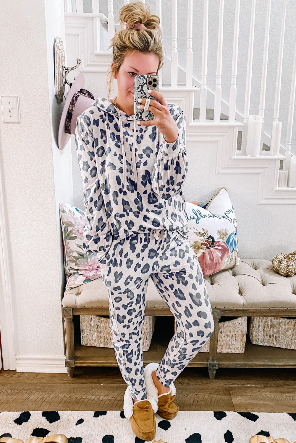 *WEBSITE EXCLUSIVE* Leopard Print Pajama Set