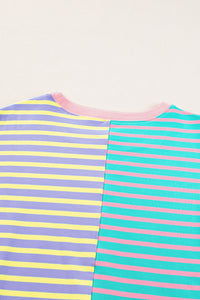 *WEBSITE EXCLUSIVE* Addie Stripe Colorblock Oversized Sweatshirt