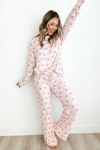 *WEBSITE EXCLUSIVE* Pink Santa Pajamas