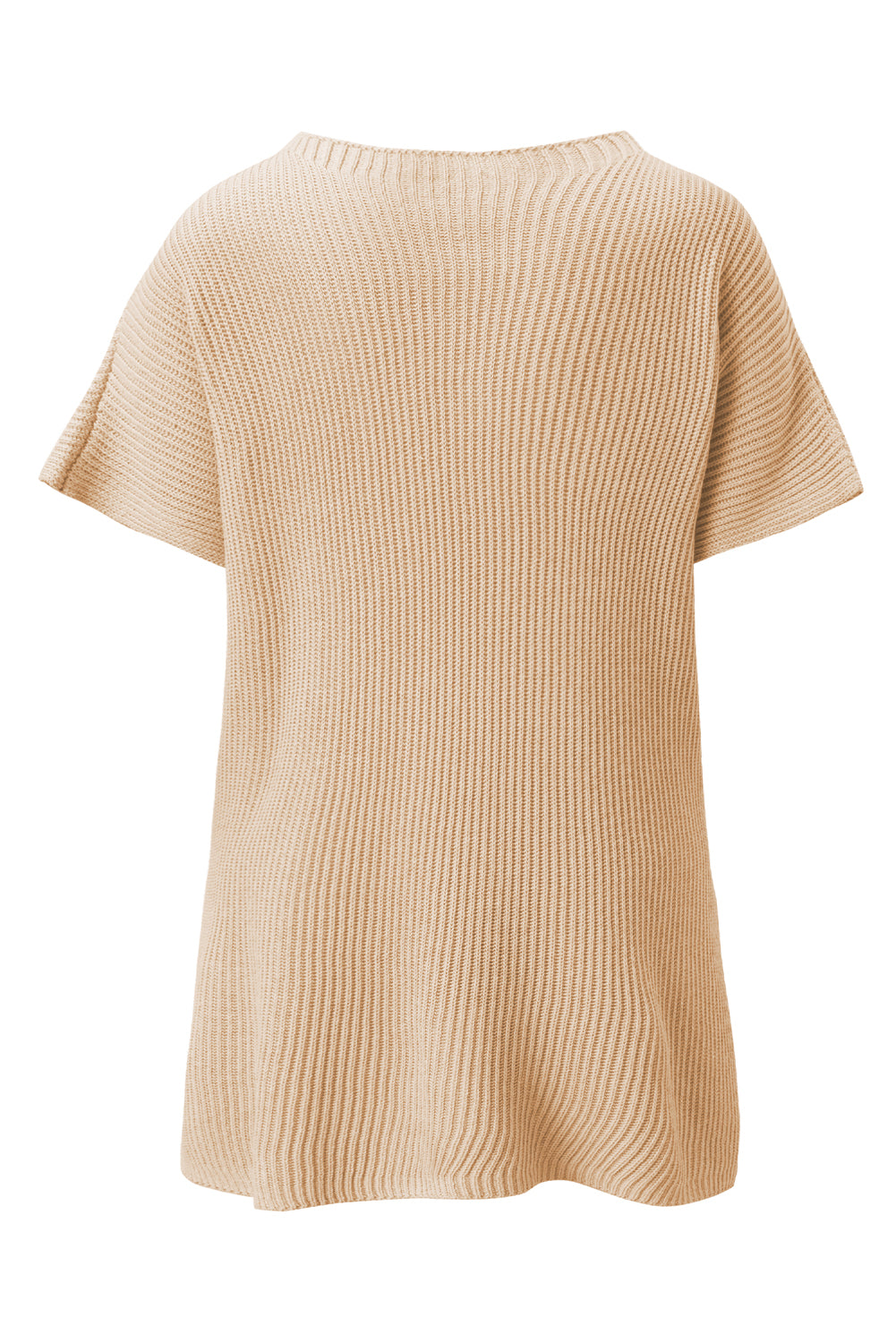 *WEBSITE EXCLUSIVE*  Delia Side Slit Short Sleeve Oversized Sweater