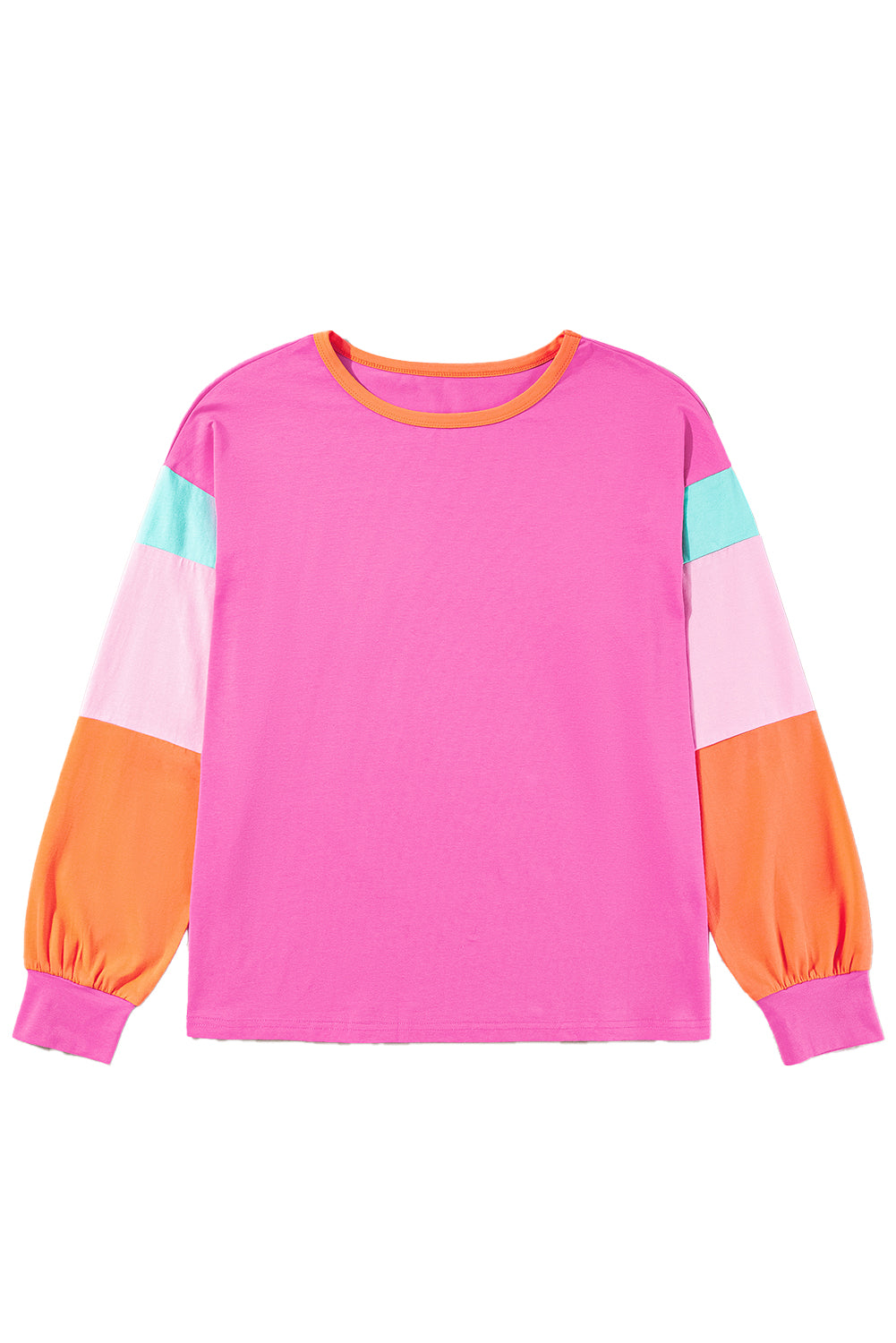 *WEBSITE EXCLUSIVE* Lucy Color Block Sleeve Loose Fit Top