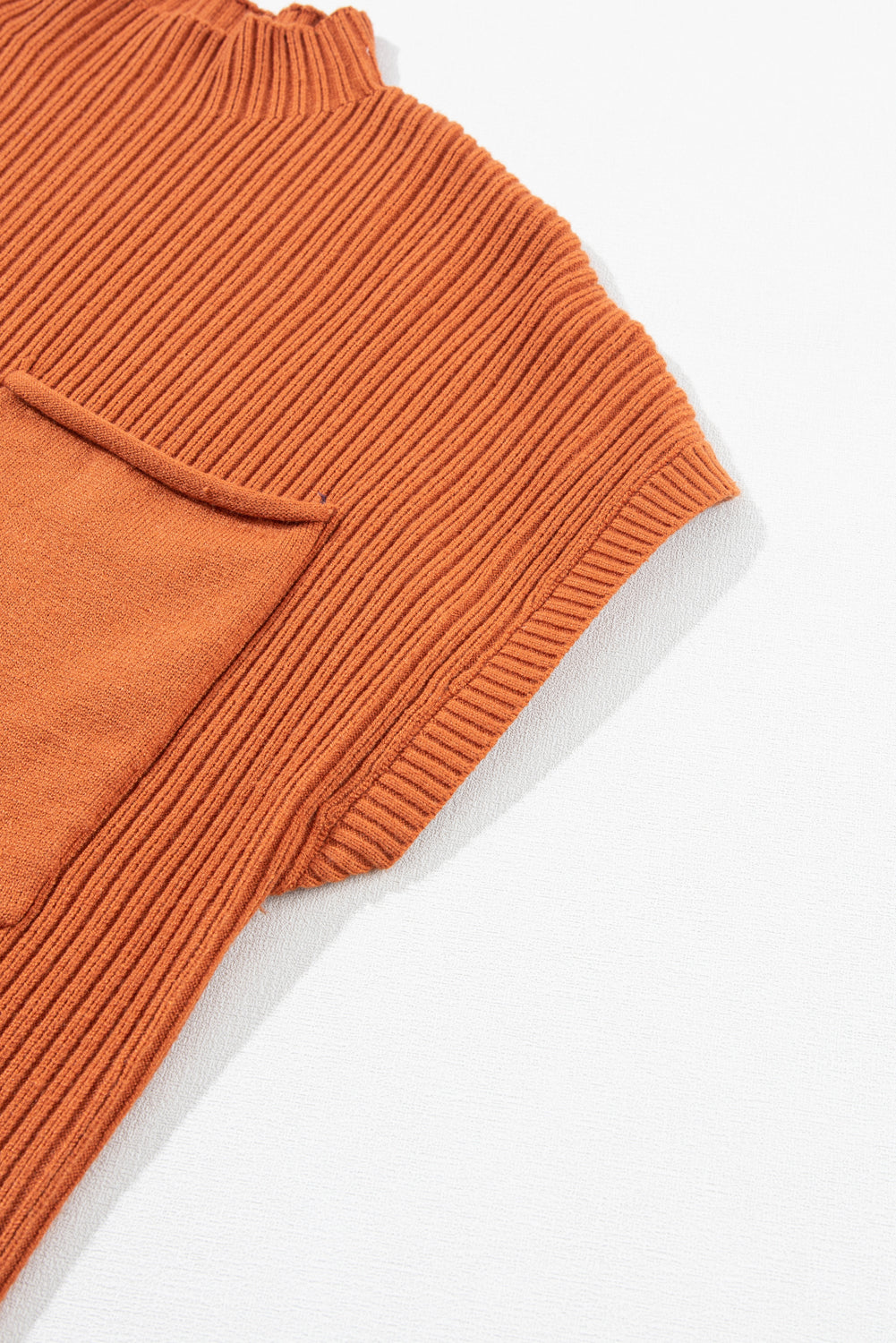 *Website Exclusive* Lee Patch Pocket Ribbed Knit Short Sleeve Sweater