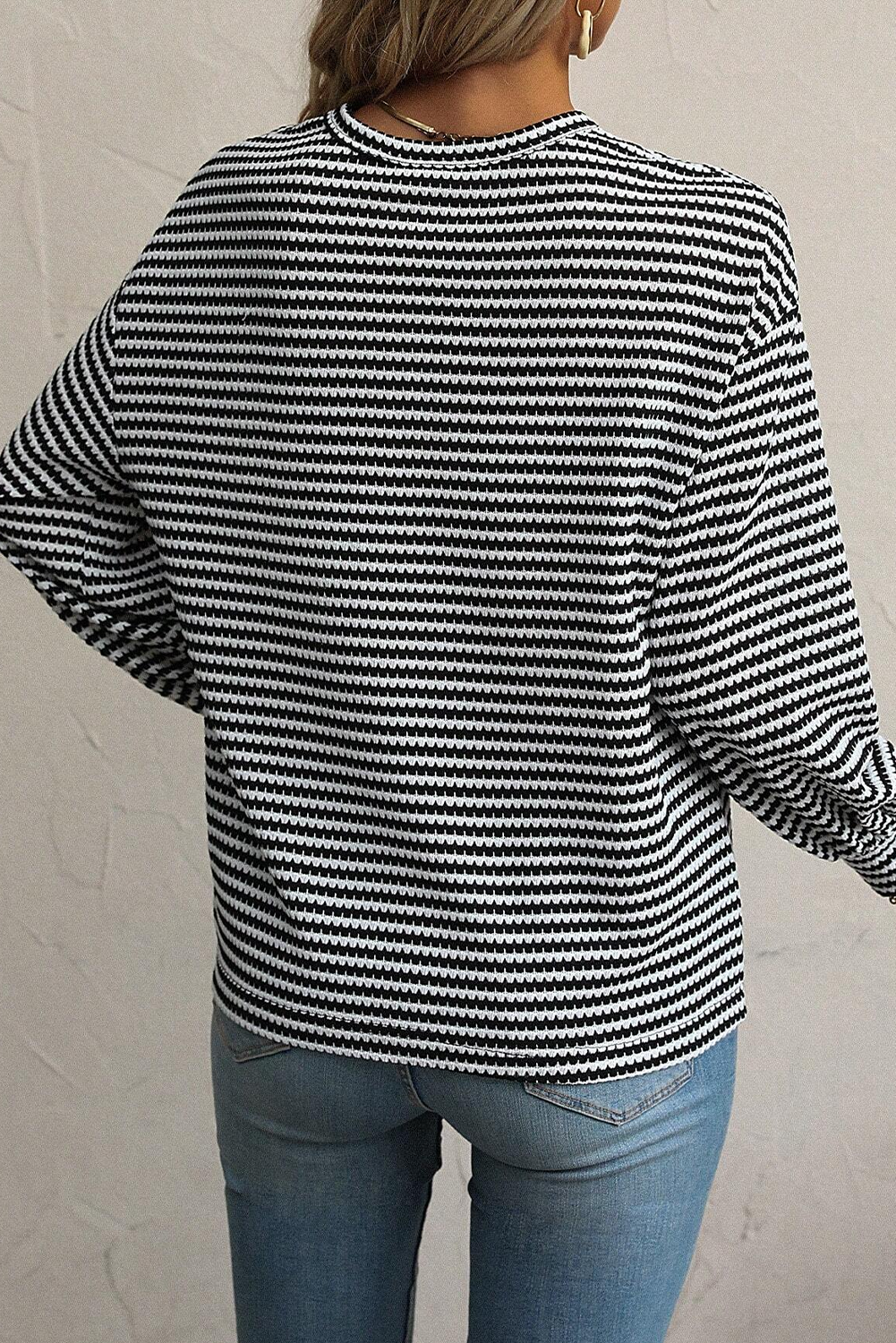 *WEBSITE EXCLUSIVE* Striped Long Sleeve Top