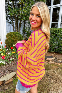 *WEBSITE EXCLUSIVE* Birdie Stripe Loose Sweater