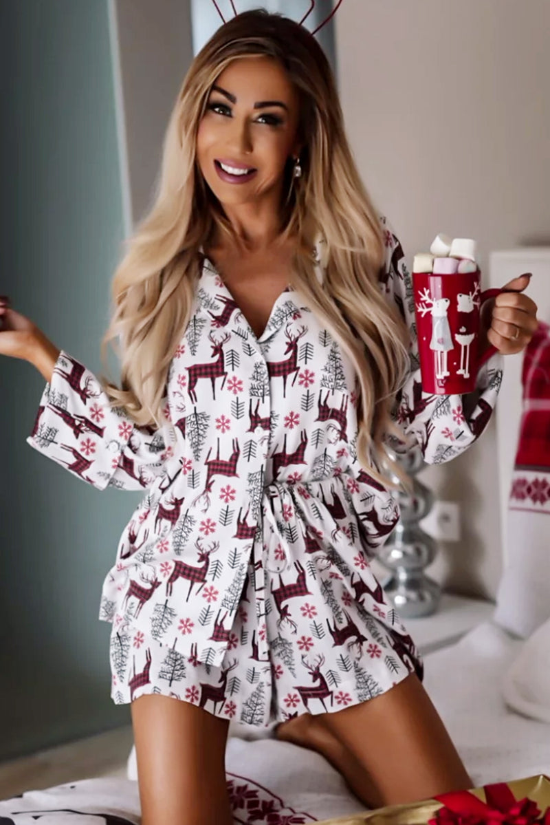 *WEBSITE EXCLUSIVE*Christmas Deer Loungewear Set