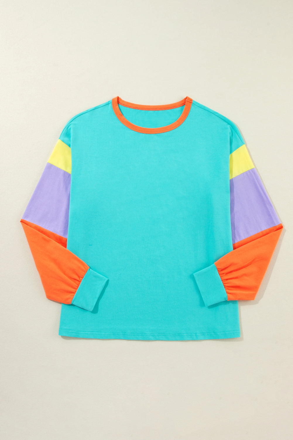 *WEBSITE EXCLUSIVE* Lucy Color Block Sleeve Loose Fit Top