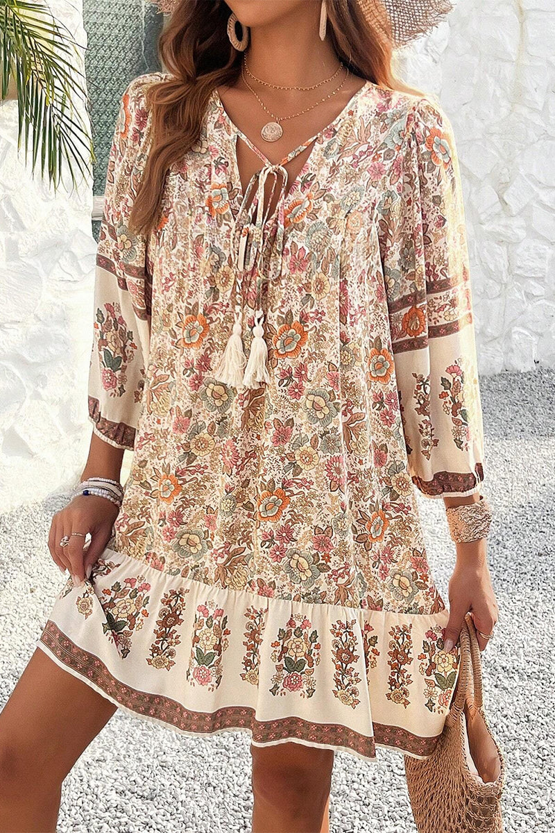 *WEBSITE EXCLUSIVE*  Floral Print Loose Mini Dress