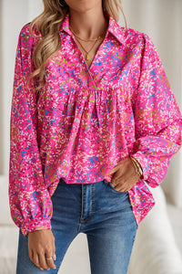 *WEBSITE EXCLUSIVE*  Print  Babydoll Blouse