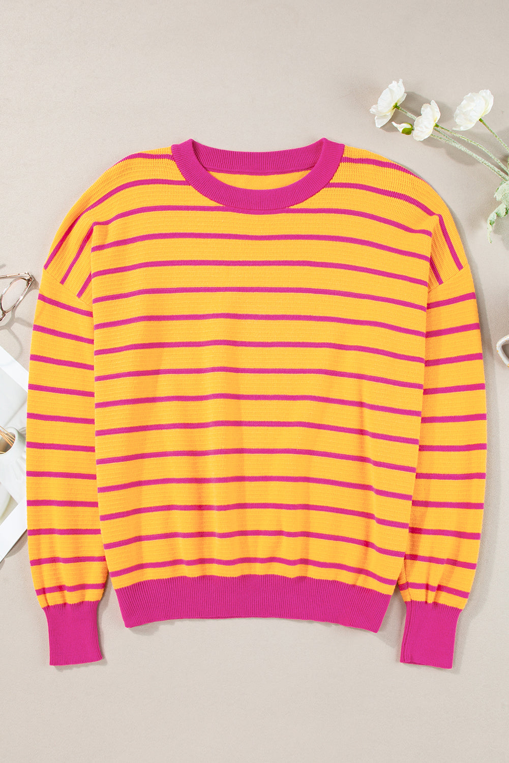 *WEBSITE EXCLUSIVE* Birdie Stripe Loose Sweater