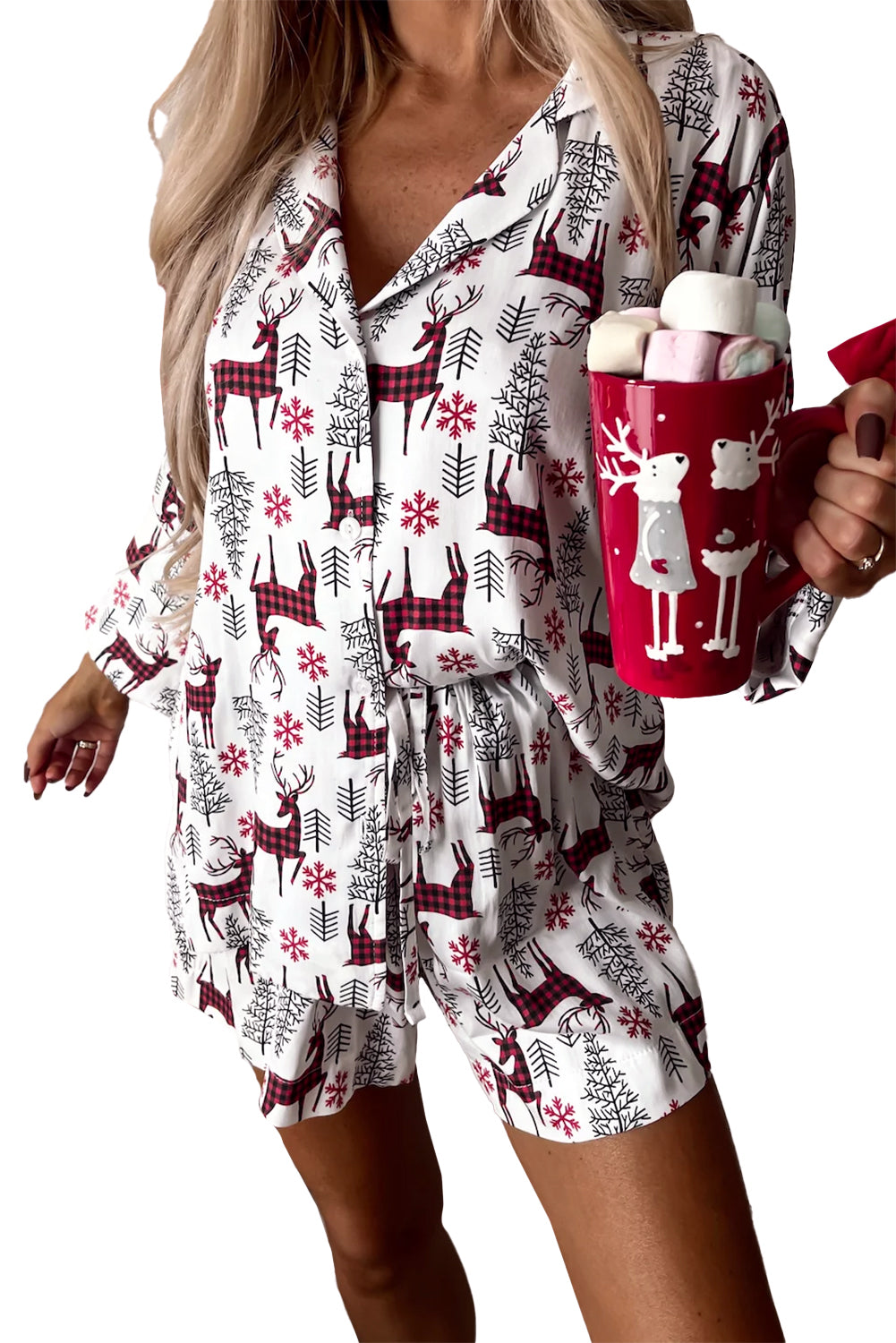 *WEBSITE EXCLUSIVE*Christmas Deer Loungewear Set