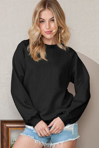 *WEBSITE EXCLUSIVE* Ava Textured Pullover Sweatshirt