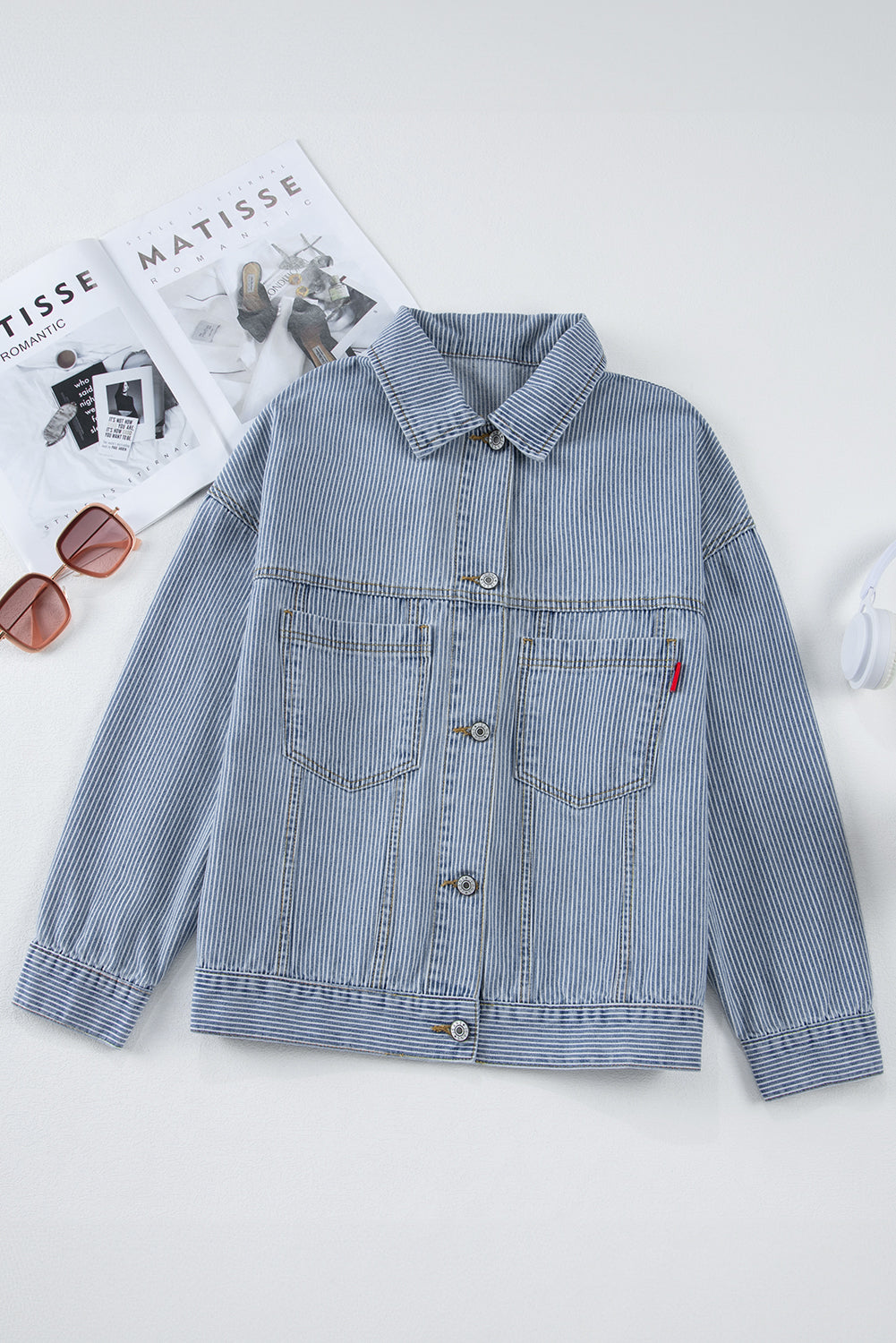 *WEBSITE EXCLUSIVE* Emma Oversized Pocketed Denim Jacket