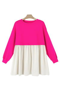 *WEBSITE EXCLUSIVE* Laurel Sweatshirt Flowy Pleated Mini Dress