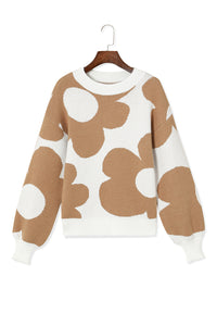 *WEBSITE EXCLUSIVE* Daisy Khaki Floral Pullover Sweater