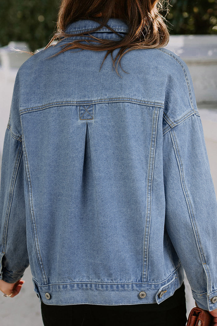 *WEBSITE EXCLUSIVE* Emma Oversized Pocketed Denim Jacket