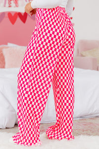 *WEBSITE EXCLUSIVE* Pink Checked Pajamas