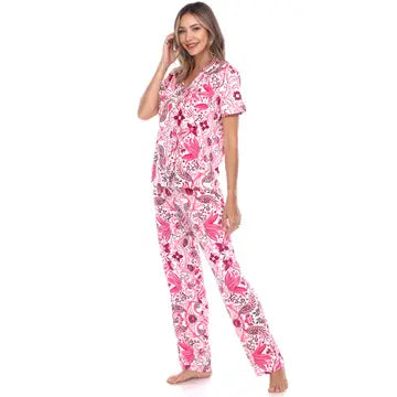 Pink & White Pajamas