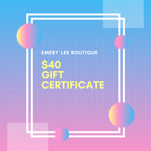 $40 Gift Certificate