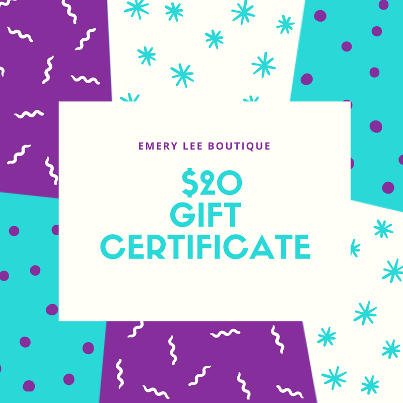 $20 Gift Certificate
